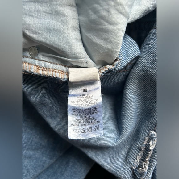 Aeropostale outfitters, size 00, 90s baggy ripped straight leg jeans - Picture 5 of 6